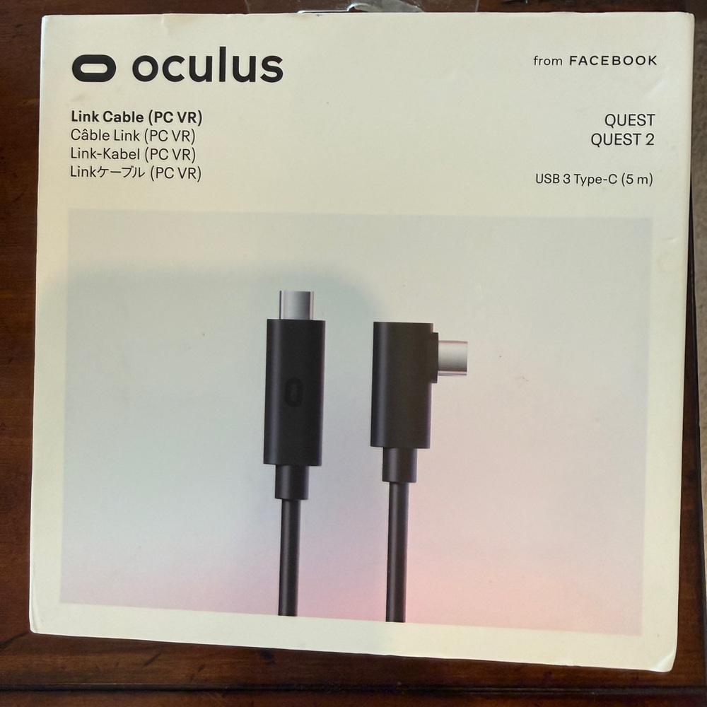 Oculus Quest 2 Headset Cable - White